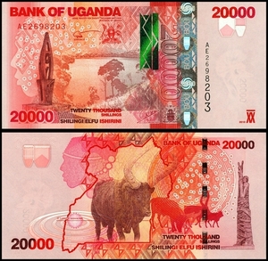 우간다 2010년 20,000 실링 - 미사용