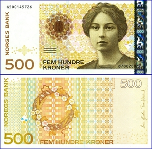 노르웨이 2008년 500크로네
