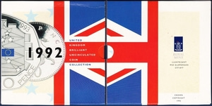 영국 1992년 현행주화 민트세트 - 미사용